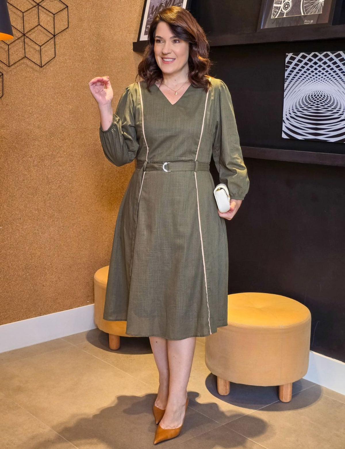 Vestido Curto Algodão