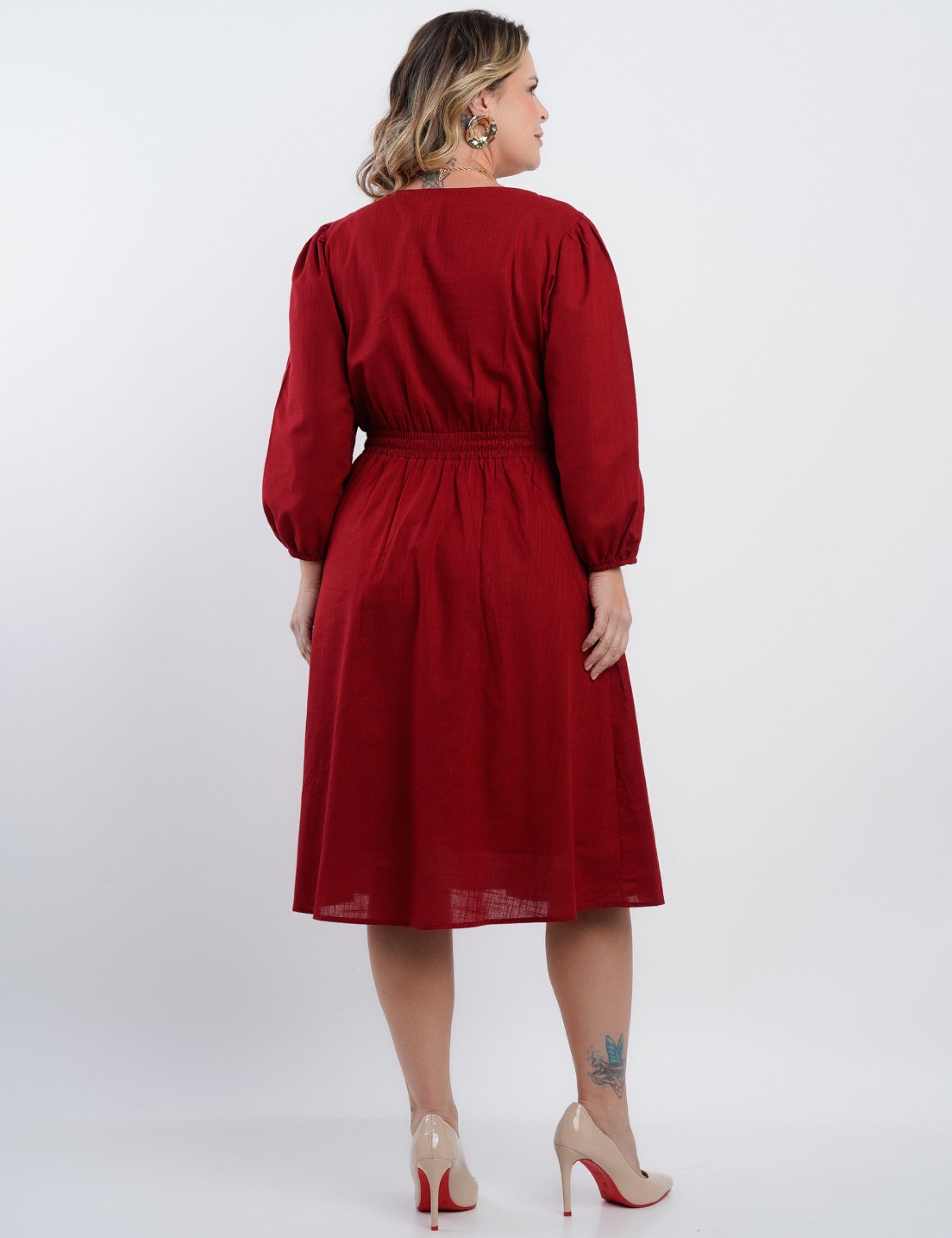 Vestido Curto Algodão