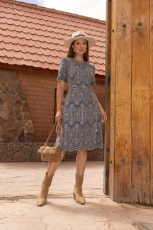 VESTIDO BORDADO EVASÊ