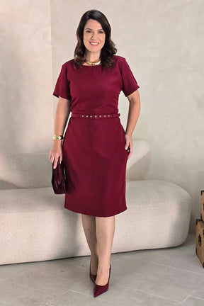 Vestido Tubinho com Cinto