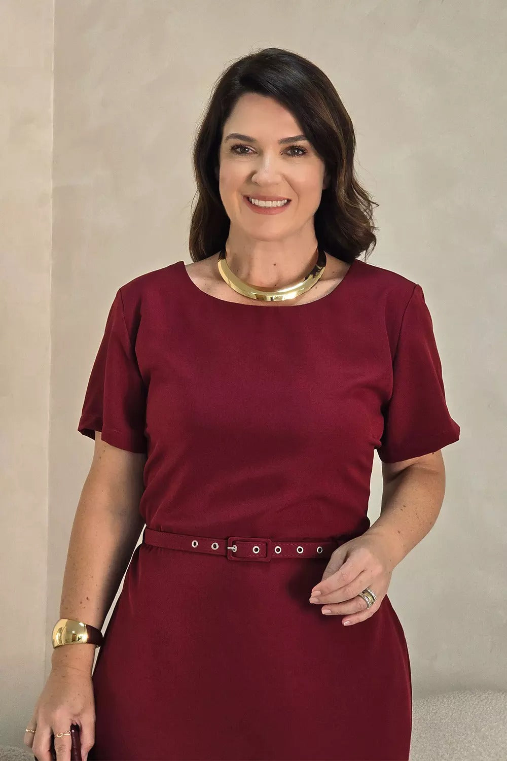 Vestido Tubinho com Cinto